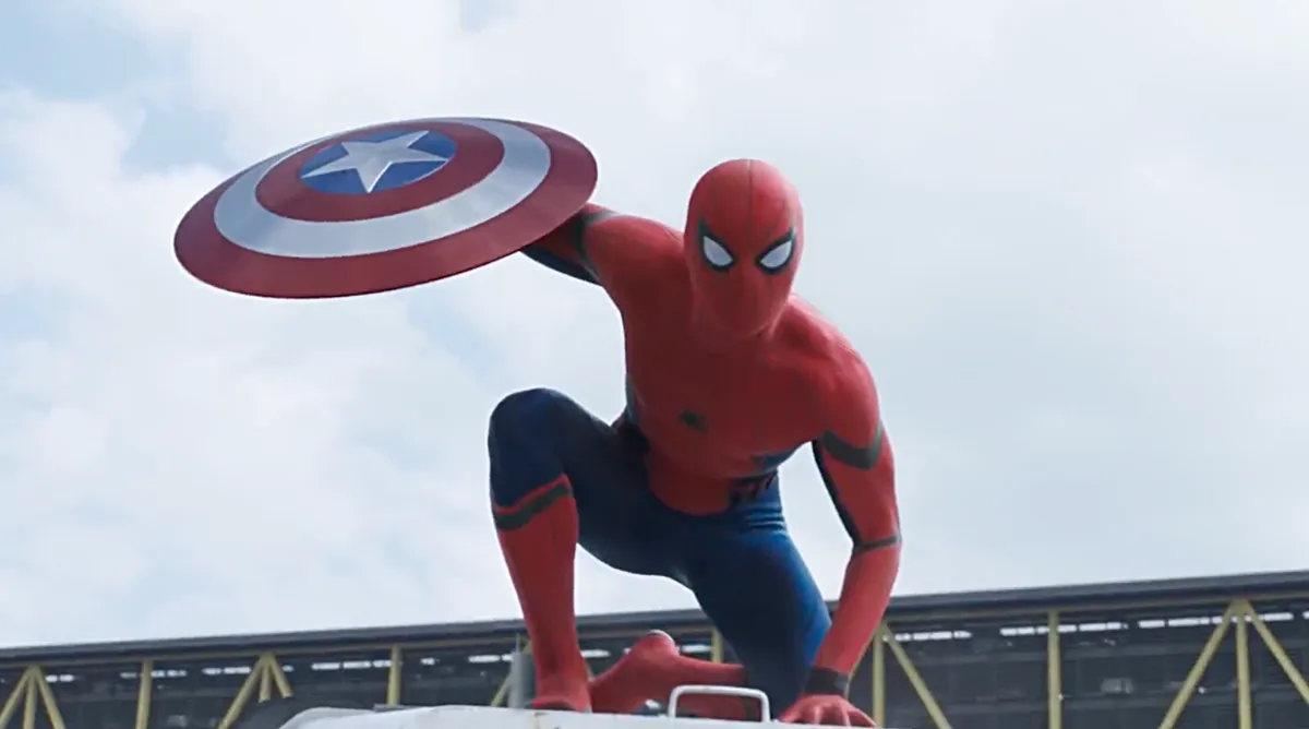 Tom Holland as Spider-Man in Captain America: Civil War